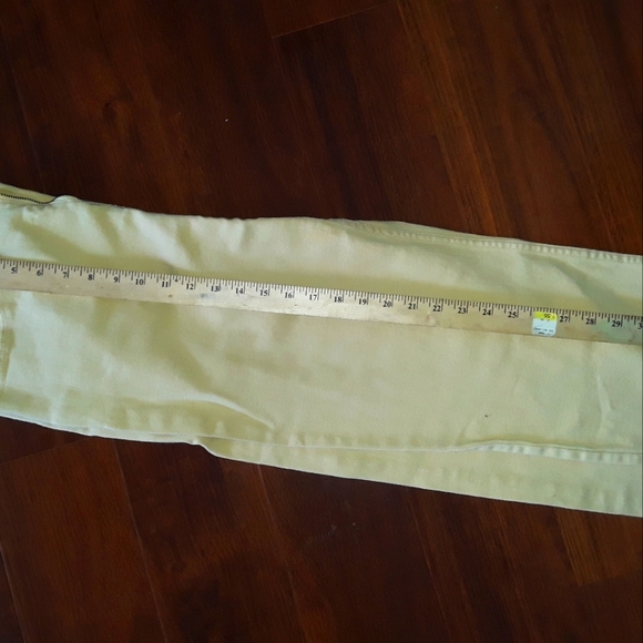 Chico's Pale Yellow Denim pant suit - Picture 3 of 3